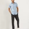 JAEGER Casual Shirts Pure Cotton Twill Short Sleeve Shirt -Popular Znas Store SD 01 T62 1112A E1 X EC 1