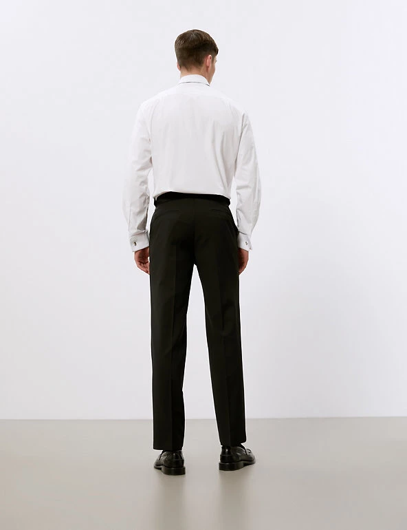 JAEGER Men's Shirts Regular Fit Cotton Marcella Bib Front Dress Shirt 6 JAEGER Men's Shirts Regular Fit Cotton Marcella Bib Front Dress Shirt - Image 4