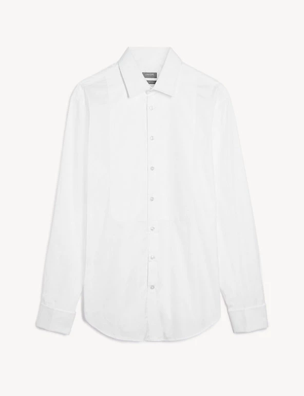 JAEGER Men's Shirts Regular Fit Cotton Marcella Bib Front Dress Shirt 4 JAEGER Men's Shirts Regular Fit Cotton Marcella Bib Front Dress Shirt - Image 2