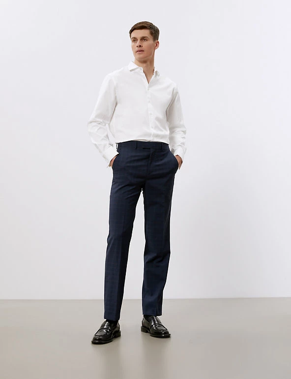 JAEGER Formal Shirts Regular Fit Pure Cotton Shirt With Double Cuff 5 JAEGER Formal Shirts Regular Fit Pure Cotton Shirt With Double Cuff - Image 3