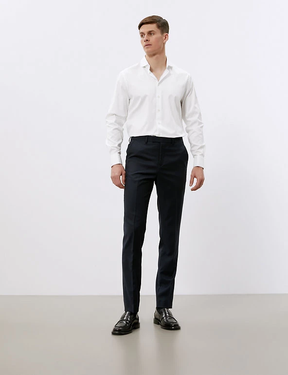 JAEGER Formal Shirts Tailored Fit Pure Cotton Shirt With Double Cuff 3 JAEGER Formal Shirts Tailored Fit Pure Cotton Shirt With Double Cuff