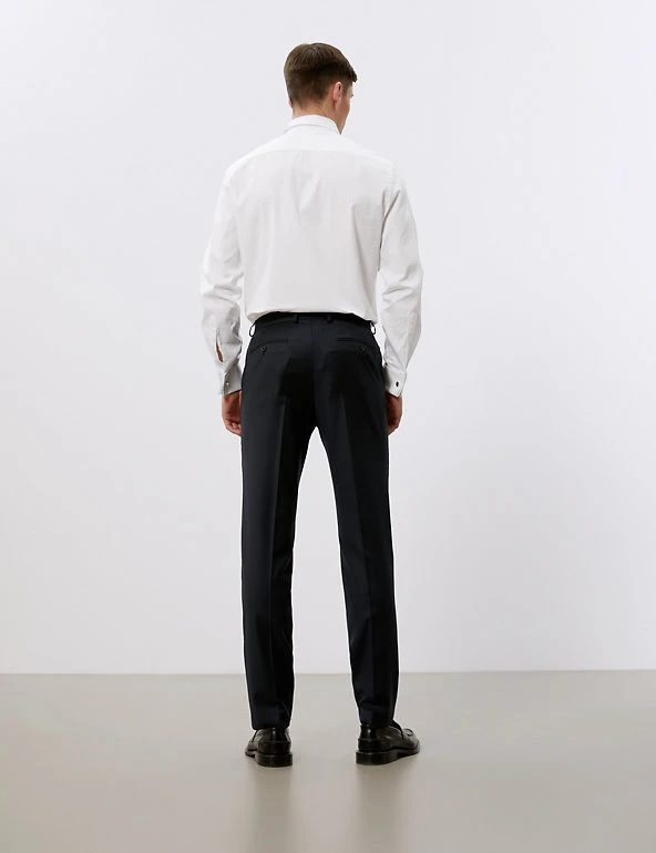 JAEGER Formal Shirts Tailored Fit Pure Cotton Shirt With Double Cuff 6 JAEGER Formal Shirts Tailored Fit Pure Cotton Shirt With Double Cuff - Image 4