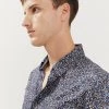 JAEGER Casual Shirts Pure Cotton Terrazzo Printed Shirt -Popular Znas Store SD 01 T62 1201B F0 X EC 2