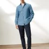 JAEGER Casual Shirts Pure Cotton Chambray Long Sleeve Shirt -Popular Znas Store SD 01 T62 1206C SY X EC 0