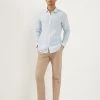 JAEGER Casual Shirts Luxury Pure Linen Long Sleeve Shirt -Popular Znas Store SD 01 T62 1228B E1 X EC 1