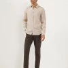 JAEGER Casual Shirts Luxury Pure Linen Long Sleeve Shirt -Popular Znas Store SD 01 T62 1228B SS X EC 1