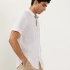 JAEGER Casual Shirts Luxury Pure Linen Short Sleeve Shirt -Popular Znas Store SD 01 T62 1229B Z0 X EC 1