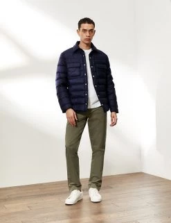 JAEGER Men's Coats & Jackets Recycled Feather And Down Light Weight Puffer Jacket