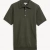 JAEGER Men's Knitted Polo Shirts Pure Merino Wool Knitted Polo Shirt -Popular Znas Store SD 01 T62 1505C JR X EC 90