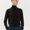 JAEGER Men's Jumpers Pure Merino Wool Roll Neck Jumper -Popular Znas Store SD 01 T62 1515B Y0 X EC 0