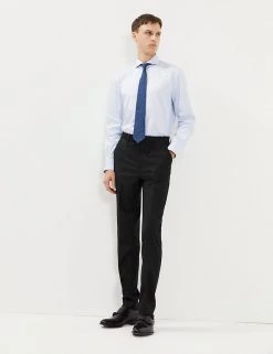 JAEGER Smart Trousers Slim Fit Pure Wool Trousers