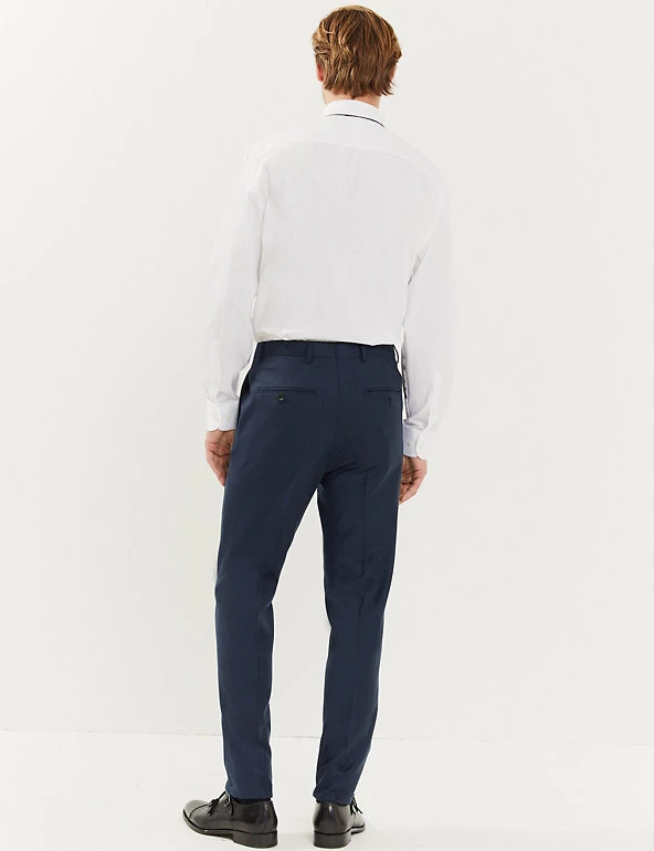 JAEGER Men's Trousers Slim Fit Italian Pure Wool Trousers 7 JAEGER Men's Trousers Slim Fit Italian Pure Wool Trousers - Image 5