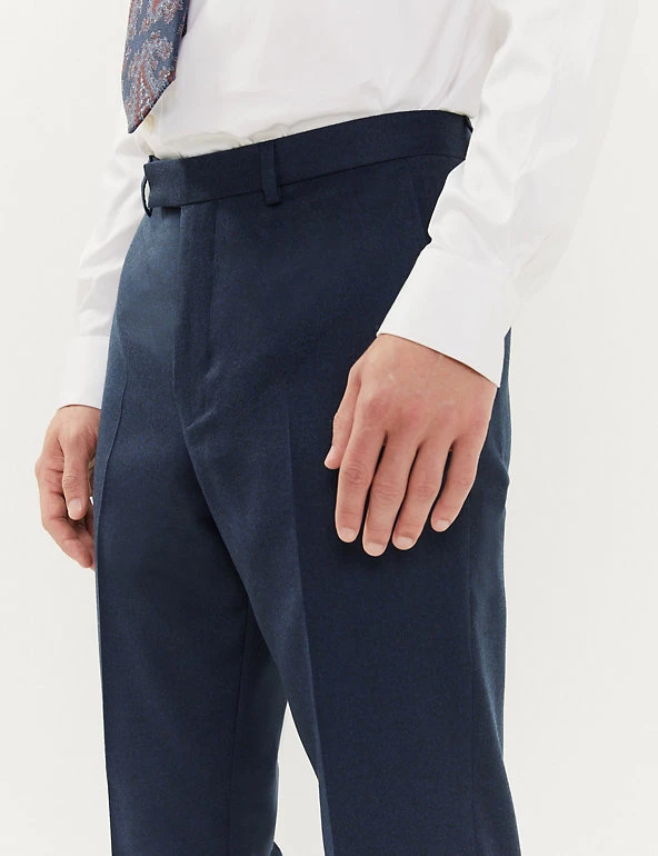 JAEGER Men's Trousers Slim Fit Italian Pure Wool Trousers 8 JAEGER Men's Trousers Slim Fit Italian Pure Wool Trousers - Image 6