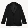 JAEGER Men's Coats & Jackets Tailored Fit Italian Wool Tuxedo Jacket -Popular Znas Store SD 01 T62 2814A Y0 X EC 90