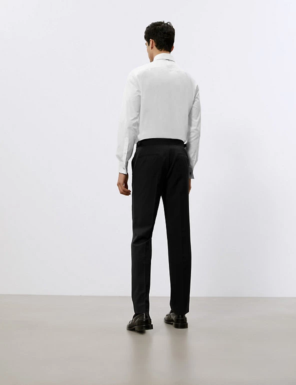 JAEGER Smart Trousers Tailored Fit Italian Wool Tuxedo Trousers 7 JAEGER Smart Trousers Tailored Fit Italian Wool Tuxedo Trousers - Image 5