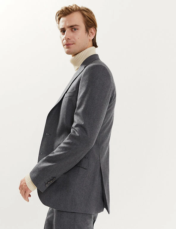 JAEGER Men's Blazers Tailored Fit Italian Pure Wool Jacket 5 JAEGER Men's Blazers Tailored Fit Italian Pure Wool Jacket - Image 3