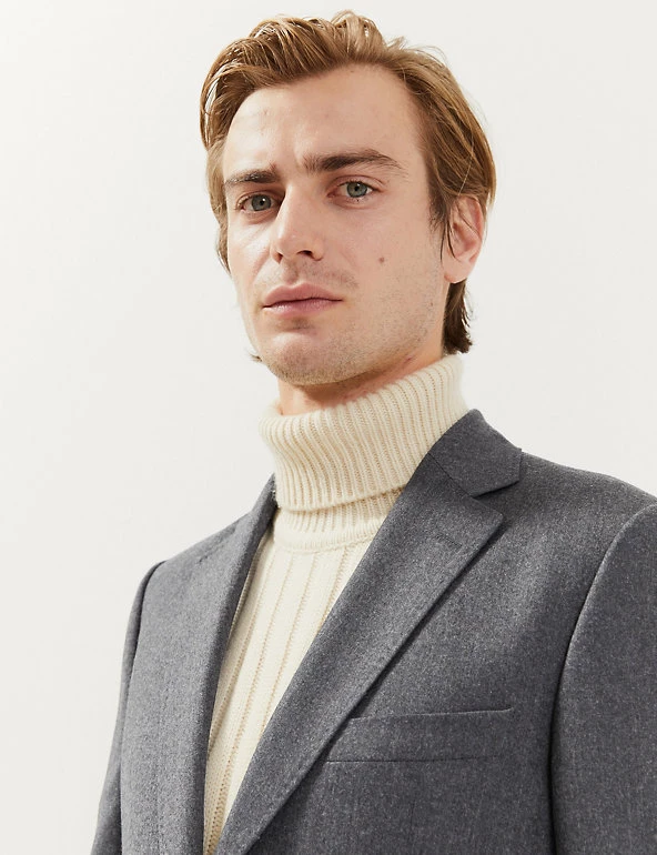 JAEGER Men's Blazers Tailored Fit Italian Pure Wool Jacket 7 JAEGER Men's Blazers Tailored Fit Italian Pure Wool Jacket - Image 5