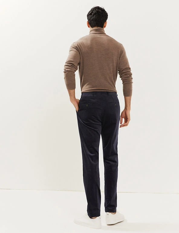 JAEGER Casual Trousers Tailored Fit Italian Cotton Corduroy Trousers 7 JAEGER Casual Trousers Tailored Fit Italian Cotton Corduroy Trousers - Image 5