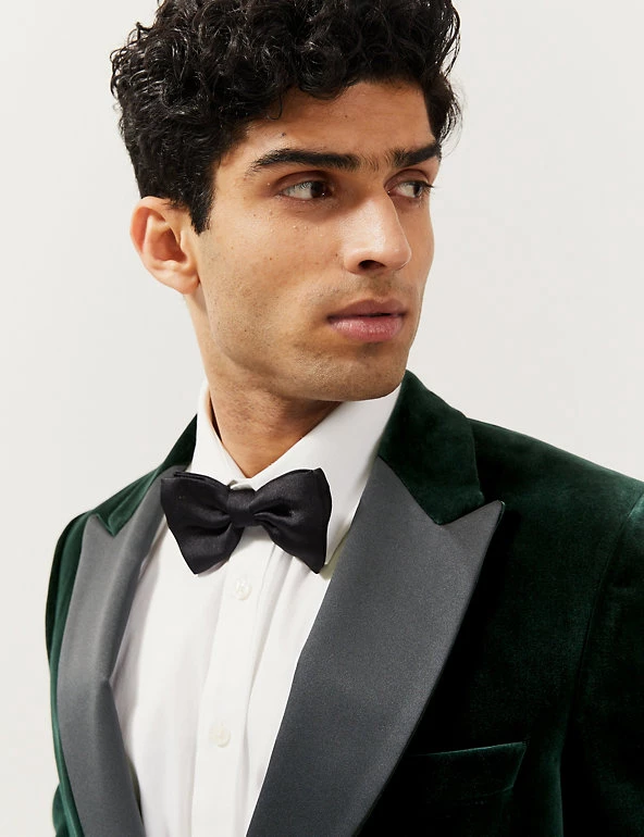 JAEGER Men's Coats & Jackets Tailored Fit Italian Cotton Velvet Jacket 8 JAEGER Men's Coats & Jackets Tailored Fit Italian Cotton Velvet Jacket - Image 6