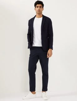 JAEGER Men's Coats & Jackets Slim Fit Wool Rich Jersey Blazer