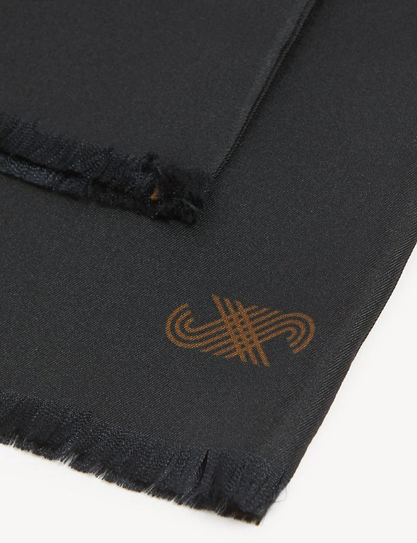 JAEGER Men's Scarves Italian Woven Pure Silk Dress Scarf 5 JAEGER Men's Scarves Italian Woven Pure Silk Dress Scarf - Image 3