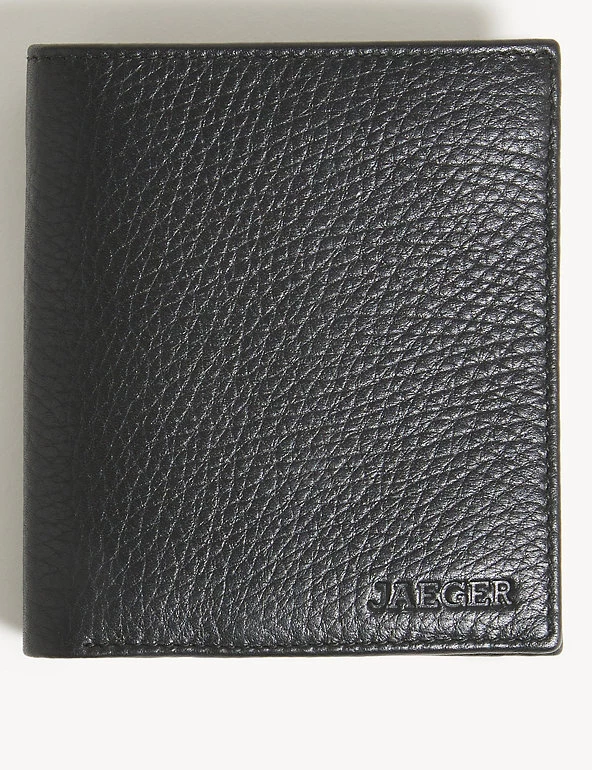 JAEGER Men's Wallets Premium Leather Textured Bi-Fold Wallet 3 JAEGER Men's Wallets Premium Leather Textured Bi-Fold Wallet
