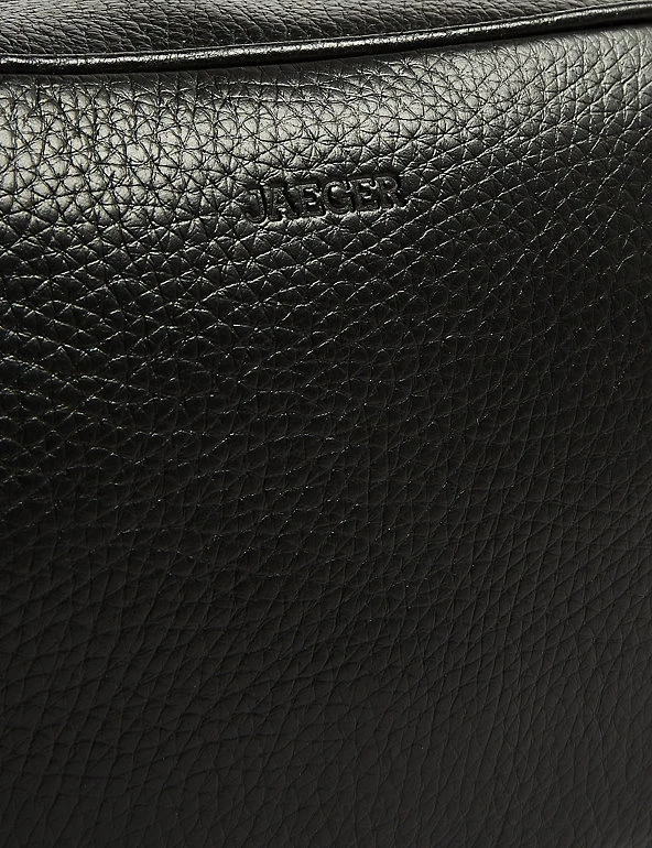 JAEGER Men's Bags Premium Leather Textured Washbag 5 JAEGER Men's Bags Premium Leather Textured Washbag - Image 3