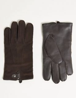 JAEGER Men's Gloves Premium Suede Leather Touchscreen Gloves