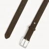 JAEGER Men's Belts British Luxury Suede Stitch Detail Belt -Popular Znas Store SD 01 T62 3313B N3 X EC 2
