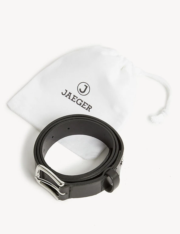 JAEGER Men's Belts British Luxury Leather Belt 6 JAEGER Men's Belts British Luxury Leather Belt - Image 4