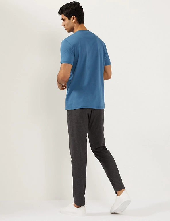 JAEGER Men's T-shirts Pure Cotton Crew Neck T-Shirt 31 JAEGER Men's T-shirts Pure Cotton Crew Neck T-Shirt - Image 29