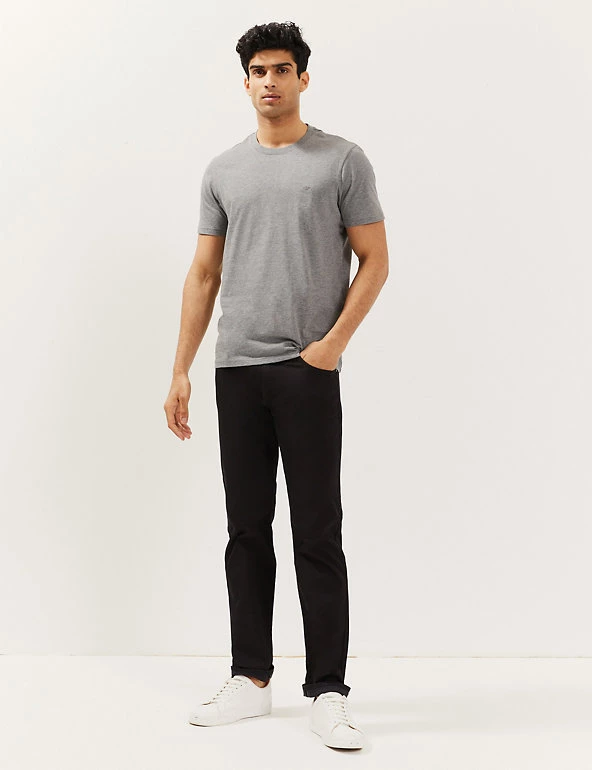 JAEGER Men's T-shirts Pure Cotton Crew Neck T-Shirt 15 JAEGER Men's T-shirts Pure Cotton Crew Neck T-Shirt - Image 13