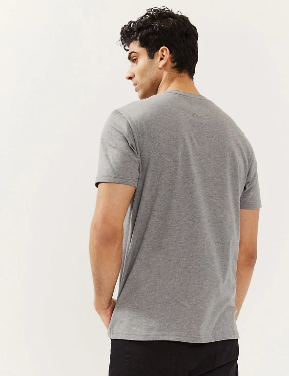 JAEGER Men's T-shirts Pure Cotton Crew Neck T-Shirt 19 JAEGER Men's T-shirts Pure Cotton Crew Neck T-Shirt - Image 17