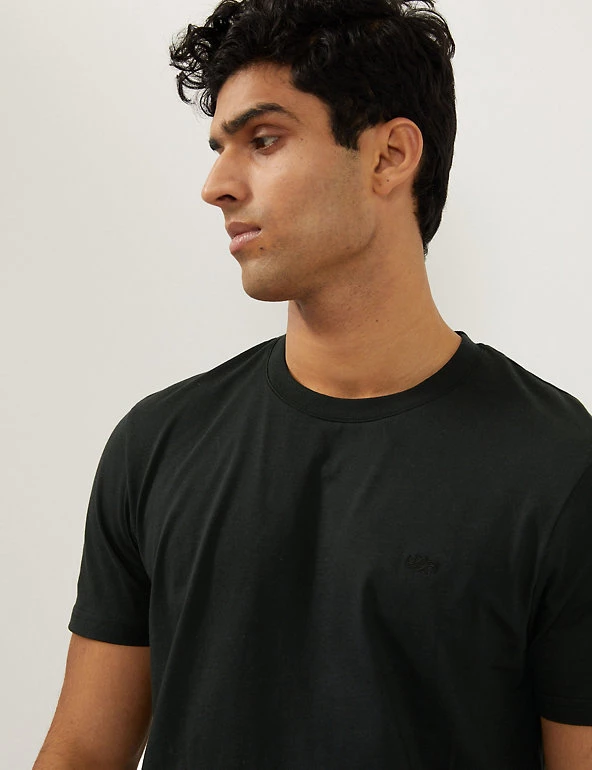 JAEGER Men's T-shirts Pure Cotton Crew Neck T-Shirt 12 JAEGER Men's T-shirts Pure Cotton Crew Neck T-Shirt - Image 10