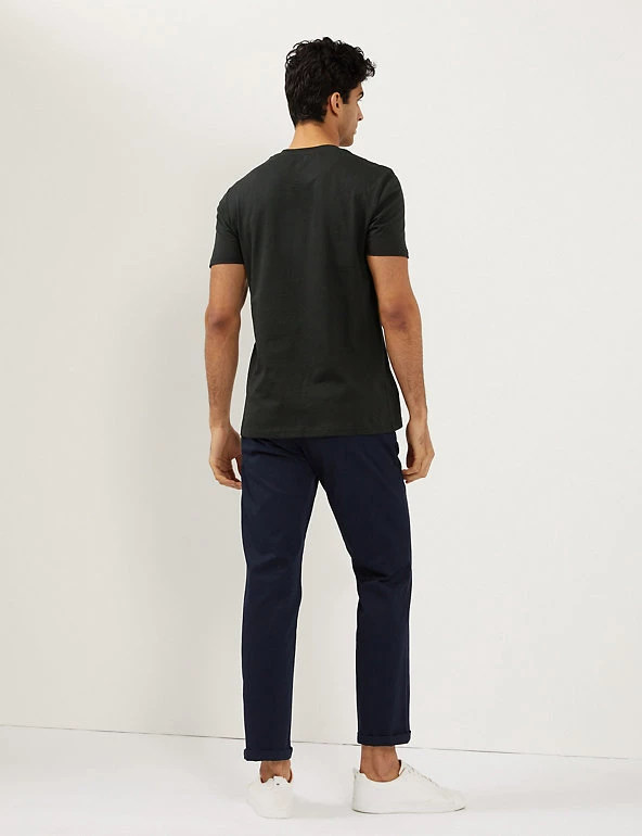 JAEGER Men's T-shirts Pure Cotton Crew Neck T-Shirt 13 JAEGER Men's T-shirts Pure Cotton Crew Neck T-Shirt - Image 11