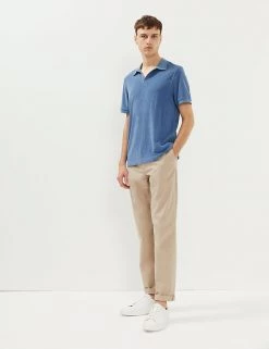 JAEGER Men's Polo Shirts Pure Cotton Toweling Polo Shirt