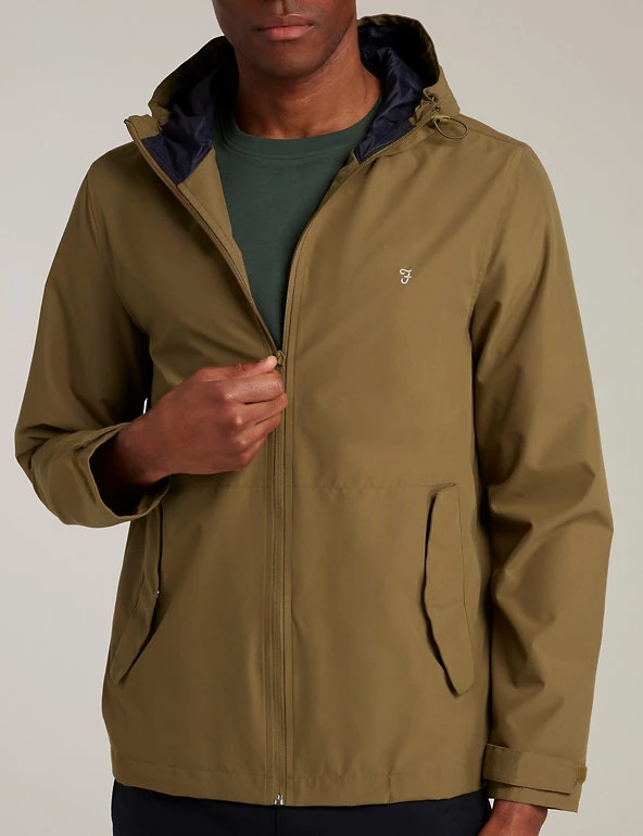 Farah Men's Coats & Jackets Waterproof Hooded Anorak 7 Farah Men's Coats & Jackets Waterproof Hooded Anorak - Image 5