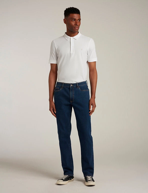 Farah Men's Jeans Regular Fit Cotton Rich Stretch Jeans 3 Farah Men's Jeans Regular Fit Cotton Rich Stretch Jeans