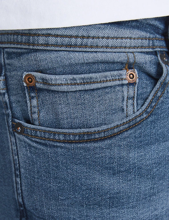 JACK & JONES Men's Jeans Slim Fit Cotton Rich Jeans 8 JACK & JONES Men's Jeans Slim Fit Cotton Rich Jeans - Image 6