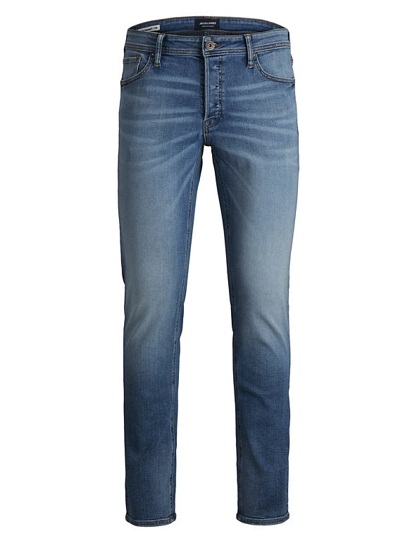 JACK & JONES Men's Jeans Slim Fit Cotton Rich Jeans 4 JACK & JONES Men's Jeans Slim Fit Cotton Rich Jeans - Image 2