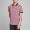 JACK & JONES Men's Polo Shirts Slim Fit Pure Cotton Tipped Polo Shirt -Popular Znas Store SD 08 T18 3000 B0 X EC 1