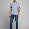 JACK & JONES Men's Polo Shirts Slim Fit Pure Cotton Tipped Polo Shirt -Popular Znas Store SD 08 T18 3000 CB X EC 0