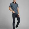 JACK & JONES Men's Polo Shirts Slim Fit Pure Cotton Tipped Polo Shirt -Popular Znas Store SD 08 T18 3000 HP X EC 1