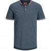JACK & JONES Men's Polo Shirts Slim Fit Pure Cotton Tipped Polo Shirt -Popular Znas Store SD 08 T18 3000 HP X EC 90