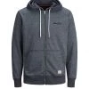 JACK & JONES Men's Hoodies & Sweatshirts Cotton Rich Zip Up Hoodie -Popular Znas Store SD 08 T18 3066 F0 X EC 90
