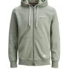 JACK & JONES Men's Hoodies & Sweatshirts Cotton Rich Zip Up Hoodie -Popular Znas Store SD 08 T18 3066 JB X EC 90