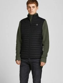 JACK & JONES Men's Coats & Jackets Padded Funnel Neck Gilet