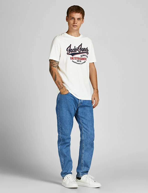 JACK & JONES Men's T-shirts Pure Cotton Crew Neck T-Shirt 5 JACK & JONES Men's T-shirts Pure Cotton Crew Neck T-Shirt - Image 3