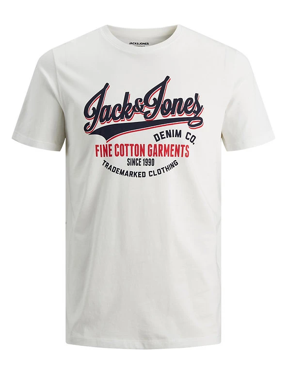 JACK & JONES Men's T-shirts Pure Cotton Crew Neck T-Shirt 4 JACK & JONES Men's T-shirts Pure Cotton Crew Neck T-Shirt - Image 2