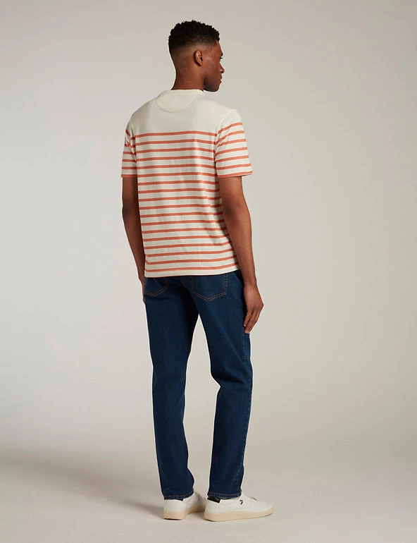Farah Men's T-shirts Organic Cotton Striped T-Shirt 5 Farah Men's T-shirts Organic Cotton Striped T-Shirt - Image 3